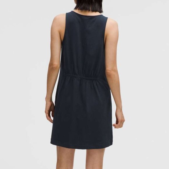 Lululemon Organic Cotton Cinched-Waist Dress sz10 - Picture 2 of 7